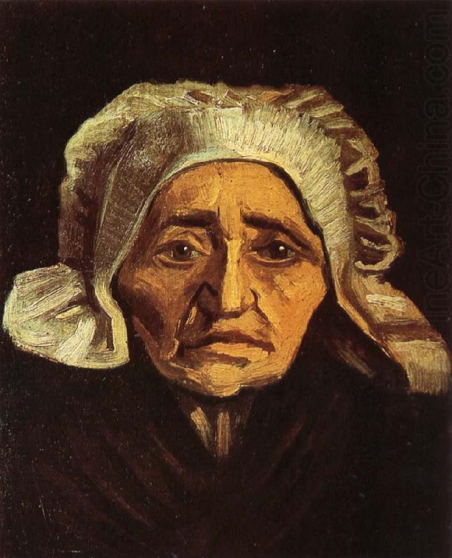 Vincent Van Gogh Head of an old peasant Woman with White Cap (nn04) china oil painting image